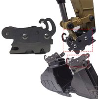 Metal Manual Bucket Changer Quick Release Excavator Bucket Modification Kit for Huina 350/550/560/580/592/593/594/1580