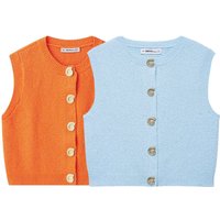 Zevity New Women Fashion O Neck Sleeveless Animal Shape Buttons Knitting Vest Sweater Female Chic Cardigan Waistcoat Tops SW9341