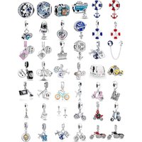2026 Hot Selling 925 Silver, Ship, Bead Tower, Plane, Car Pendant Original Bracelet DIY Accessories Exquisite Jewelry