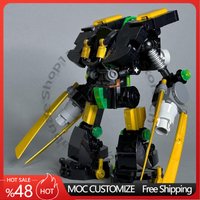 271 PCS Customize Stone Defender MOC Customize Modular Building Block Kids Educational Popular Brick DIY Boys Toy Birthday Gift