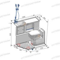 Car Wash Basin, RV Shower Room Toilet Base, RV Bathroom Modification Supplies