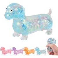 Squishy Sparkling Powder Sausage Dog Fidget Toys Soft Sensory Pinch Slow Rebound Maltose Stress Relief Toy Puppy Squeeze Squishy