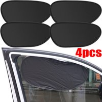 Car Side Window Sun Shade Curtains Anti-Glare UV-Blocker Auto Sun Protection Cover for Summer Electrostatic Sun Visor