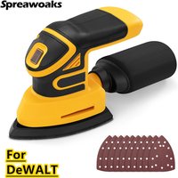 Brushless Electric Mouse Sander Cordless Detail Sander 12000rpm Dust Collection 10 Sandpaper Woodworking For DEWALT 20V Battery