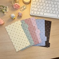 A6 PP Polka Dot Loose Leaf Index Partition Inner Core For Binder Planner Notebook Stationery Notebook Paper Divider Accessories