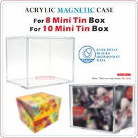 1PCS Acrylic Magnetic Case For 8 Mini Tin Box | For 10 Mini Tin Box【5mm Thick】
