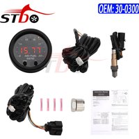 30-0300 X-Series Wideband Control Sensor Kit Digital AFR Controller Gauge O2 Air/Fuel Ratio Gauge 4.9 LSU 20 AFR Range 30-4110