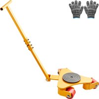 SucceBuy Machinery Skate Dolly Industrial Heavy Duty Mover mit Griff 360° ° Rutschfeste Kappe mit schwenkbaren Rädern für die Lagerwerkstatt