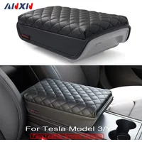 For Tesla Model Y Juniper 2025 Model 3 Highland Armrest Cover Cushion Anti-scratch PU Leather Pad Console Protector Accessories