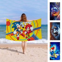 Anime S-SonicS H-HedgehogES Big Microfiber Beach Towels Quick Dry Towel Sand Beach Towels Pool Towel For Travel Swim Pool Yoga
