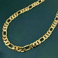 9999 pure 24K gold men's hollow necklace, interlocking, personalized men's boutique necklace image 3