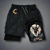 Pokemon Anime Casual Gym Shorts Men Summer 2026 Streetwear Fashion Cartoon Print Beach Pants Double-layer Quick-drying Pants