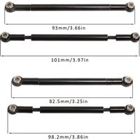 Metal Pull Rod Ball Head Link Rod Linkage For MN128 MN86S MN86 G500 1/12 RC Car Accessories Upgrade Partsde Parts