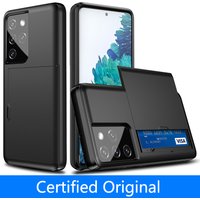 JDKDOM Slide Card Slot Wallet Case For Samsung A55 A56 A17 Card Bag Cover For Galaxy S26 S25 Edge S24 S23 FE Plus Note 20 Ultra