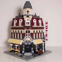 2056 PCS Cafe Corner Compatible10182 15002 Building Blocks Bricks Toy Birthday Gift
