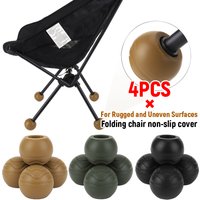 4Pcs Camping Chair Leg Cap Anti Slip Stabilizing Rubber Ball Feet Outdoor Chair Leg Tips Ball Cap for Rugged and Uneven Surfaces