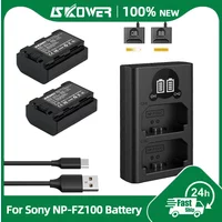 2520mAh NP-FZ100 Battery for Sony Camera A7III A7IV A7C FX3 FX30 A9 A6600 A6700 ZV-E1 ZV-E10 II A9S A7RV NPFZ100 Dual Charger