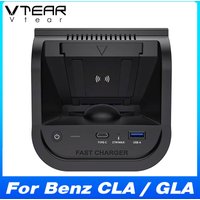 For Mercedes Benz CLA 200/ GLA Class X156 2013-2019 Car Wireless Charger 15W Fast Cell Phone Charging Plate Adapter Accessories