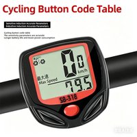Mountain Bike Code Table/bike Pulse Speed Indicator/speedometer Speedometer 15 Function 548B Same Accessory Eequipment