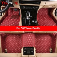 YOGOOGE Custom Car Floor Mats For VW New Beetle 1998-2019 Auto Carpets Foot Coche Accessorie