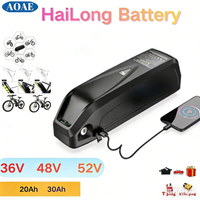 For Hailong Battery 36V-48V-52V 20Ah 30Ah rechargeables for Bafang 1000W 750W 500W 250W BBS02 BBS03 BBSHD