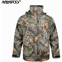 Tree Bionic Camouflage Hunting Raincoat Top Rainstorm Prevention Split Type Lightweight Outdoor Fishing Hiking Mackintosh