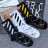 Men's Socks Spring Summer Breathables United States Street Skateboarding Hip Hop Fashion Socks Solid Color Thin Socks Wholesales