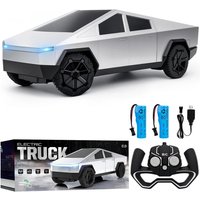 1:24 Pickup Remote Control Car, 4WD Off-Road RC Truck Toy,27MHz Wireless Remote Car with LED Lights,Birthday Gift for Boys Kids