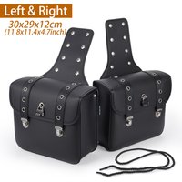 Motorcycle Saddlebag Side Tool Luggage Tail Bags for Honda/Suzuki/Kawasaki/Yamaha PU Leather Bags Storage Tool Parts
