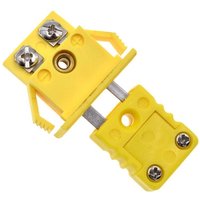 Yellow Thermocouple miniature Socket Shell Plug Adaptor Mini Thermometer Universal K-Type Panel Mount Miniature Connector plugs