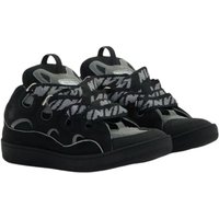 New LANVIN SPORT Designer Sneakers Flat Shoes Women Sneakers Lace Up Round Toe Men High Quality Thick Laces Skateboard Shoes