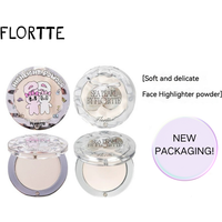 FLORTTE BUNNY Single Highlight Powder Facial Highgloss Natural Brightening Blush Cream Brightening Liftup Face 3D Stereoscopic