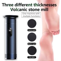 Electric foot trimmer, electric foot grinder with 9-level adjustment, rechargeable for removing dead skin, calluses, and repairi