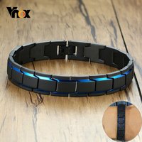 Vnox 12mm Herren-Armbänder, Edelstahl-Gliederkette, stilvoll, lässig, Herren-Armband, klobiger Punk-Gothic-Männerschmuck