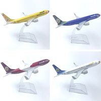6Inch 16CM Aircraft Model B737 Thailand Nok Air Toy Plane Alloy Metal Diecast Airplane With Base Collection Display Gifts