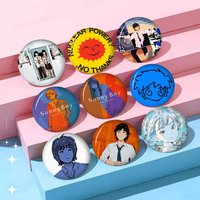Sonny Boy Anime Figure Icon Badge Handmade Tinplate Brooch for Backpack Clothes Chest Ornament Gifts