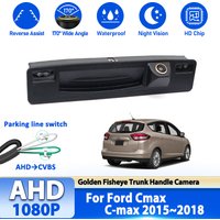 Kamera cofania Full HD 1080P do Forda Cmax C-max 2015 2016 2017 2018, kamera w uchwycie klapy bagażnika, akcesoria parkowania, szeroki kąt