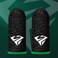 2 Pcs Game Fingertip Gloves Sweatproof Anti-slip gamer thimbles Touch Screen Finger Sleeve Breathable Fingertip Cover For Gamer