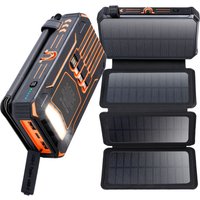 Solar Mobile Power Bank Portable Fast Charging 20000mAh With Wire Suitable for iPhone Xiaomi Huawei image 3
