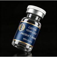 Professional Custom Waterproof Vinyl Labels 3ml-20ml for Peptide and Essential Oil Vials with Matching Boxes