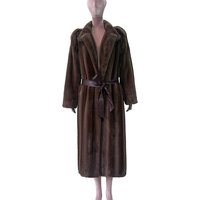 Mauroicardi Autumn Winter Long Thick Warm Maillard Brown Faux Mink Fur Coat Women Sashes Luxury Elegant Loose Fluffy Overcoat