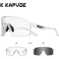 KAPVOE Photochromic Hiking Eyewear Cycling Glasses MTB Bike Sports Cycling Sunglasses Men Bicycle UV400 Outdoor Equipment