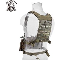 Tactical D3 SS MK Chest Rig Hunting Airsoft MOLLE Vest Chest Rig Strap Universal Vest Back Panel Equipment Accessories
