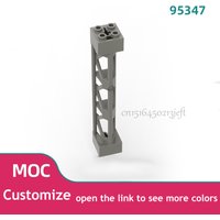 50PCS Accessory Pillars High-tech MOC Parts Pillar Support Stent Column Bulk Brick Construction Military Building Block 95347