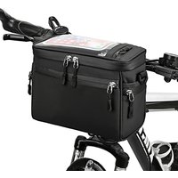Bicycle Handlebar Bag Cycling Bike Front Tube Bag Bike Pannier Shoulder Bag Carrier Pouch Bicycle Carrying Bag