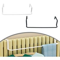 1PC 35cm Towel Rail For Radiator Metal Hanging Dryer Rack Over Door Towel Bar No Drill Mount For Bathroom Kitchen