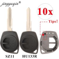 Jingyuqin 10 stücke 2 Tasten Auto Schlüssel Shell für Suzuki Vitara Jimny Swift S-Kreuz SX4 Alivio Dzire Ertiga fob Fall Gehäuse NEUE
