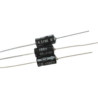 20PCS 63V 10UF 50V 10UF 100V Axial Polarized Aluminum Electrolytic Capacitor 100V 10UF 6X13M
