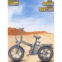 AliExpress NONE E-bike EMOCO 48V35AH Battery 1000W Motor Long Battery Life E-bicycle Hydraulic Brake 20*4.0 Inch Fat Tire Folding Electric Bike