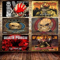 90X150CM 3X5Ft California Rock Band Fives Fingers Deaths Punchs Band Flag Polyester Printing Band Banner For Room Decor Tapestry